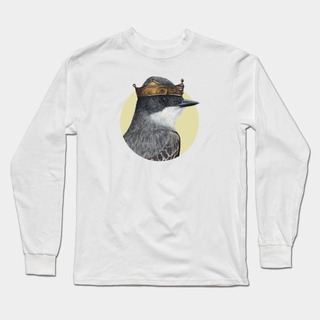 Eastern kingbird Long Sleeve T-Shirt by Mikhail Vedernikov